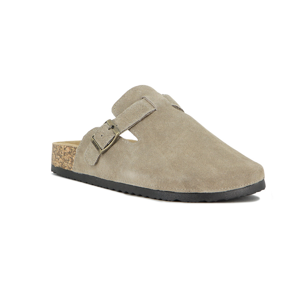 Country Zueco Dama Una Tira C/ Hebilla - Taupe - Taupe 