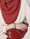 Pulseras Flexibles Metal Pulsera De Metal Con Corazones - Plateado