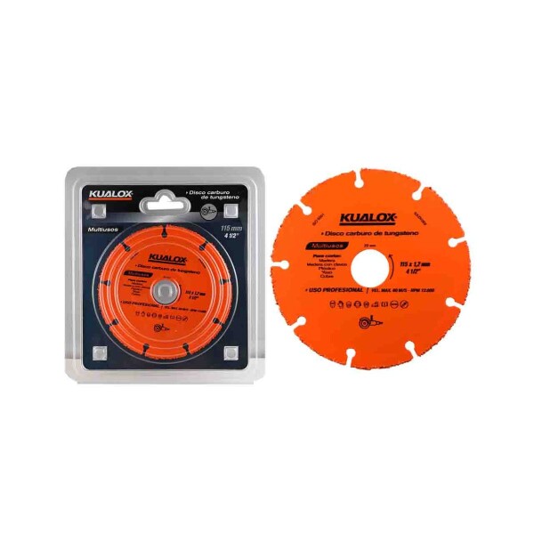 DISCO CORTE PARA MADERA CARBURO TUNGSTENO 115mm Disco Corte Para Madera Carburo Tungsteno 115mm