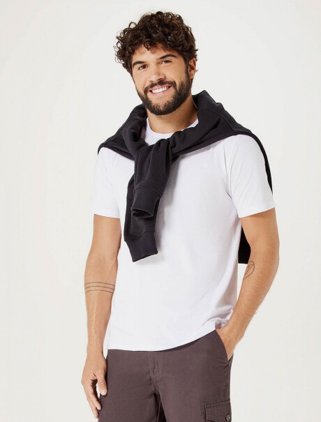 CAMISETA MANGA CORTA SLIM BLANCO
