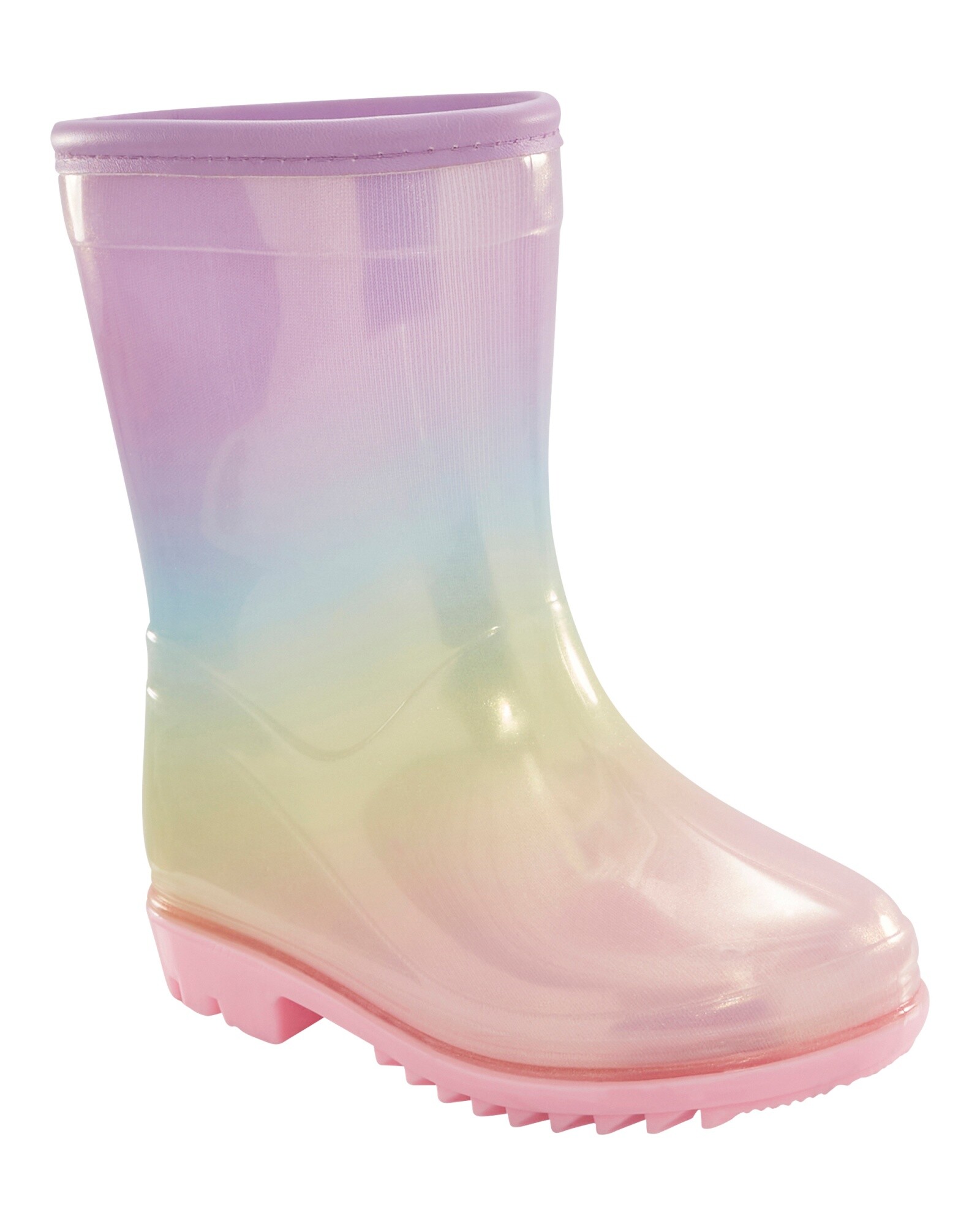 Botas de lluvia, diseño arcoíris Sin color