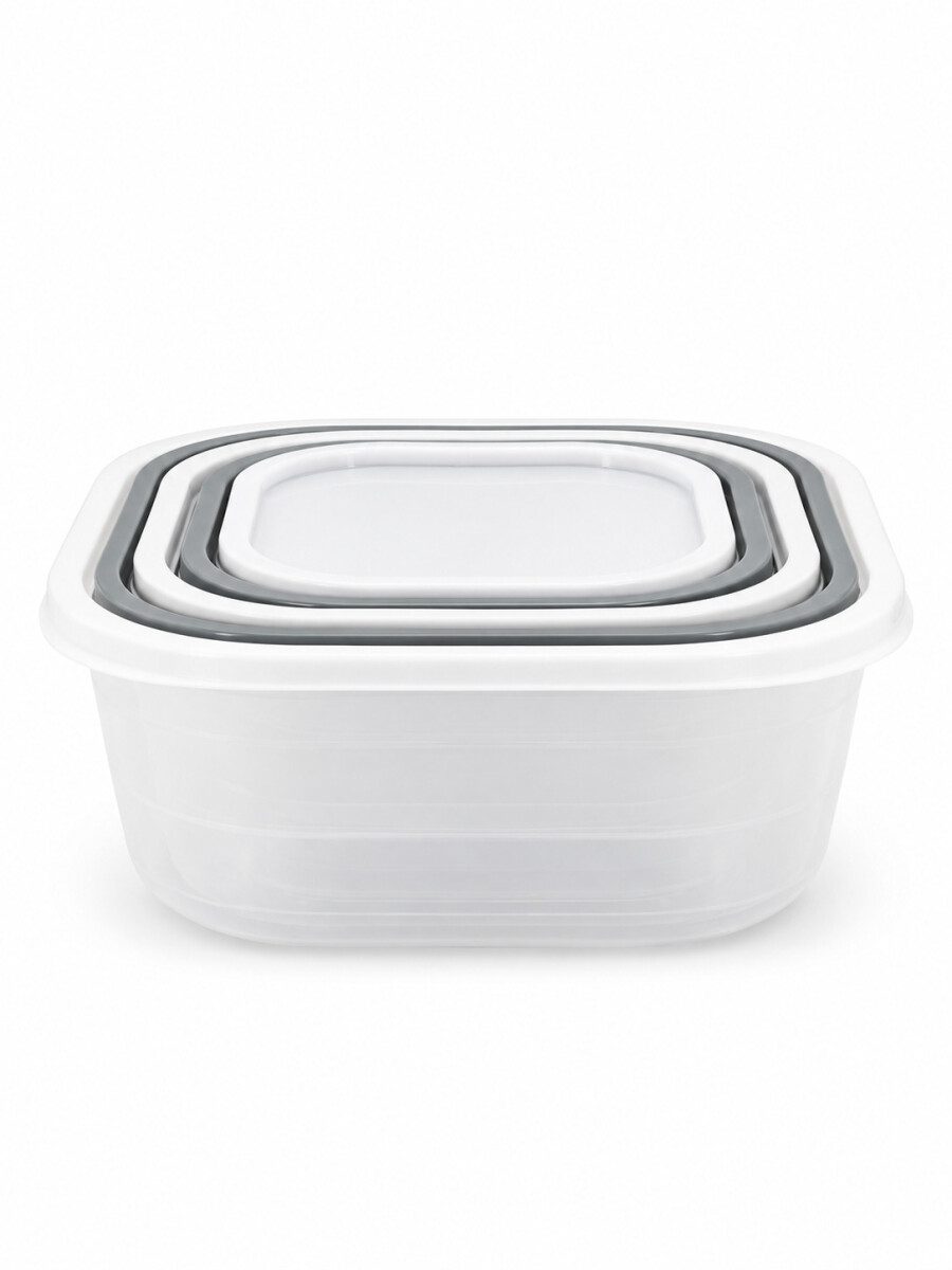 CONTENEDOR ALIMENTOS PACK X 5 - MULTICOLOR. 