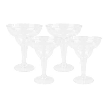 Set de 4 copas de plastico 295ml Set de 4 copas de plastico 295ml