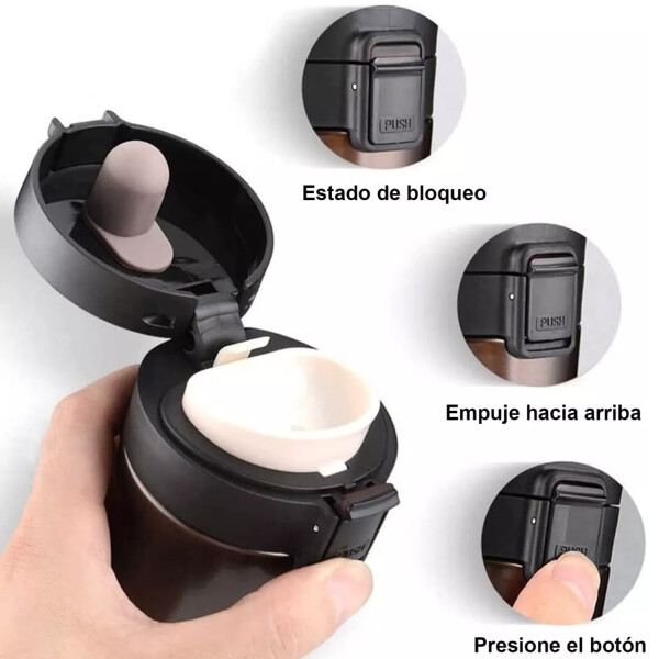 Vaso Térmico Para Cafe Y Te 350ml BLANCO