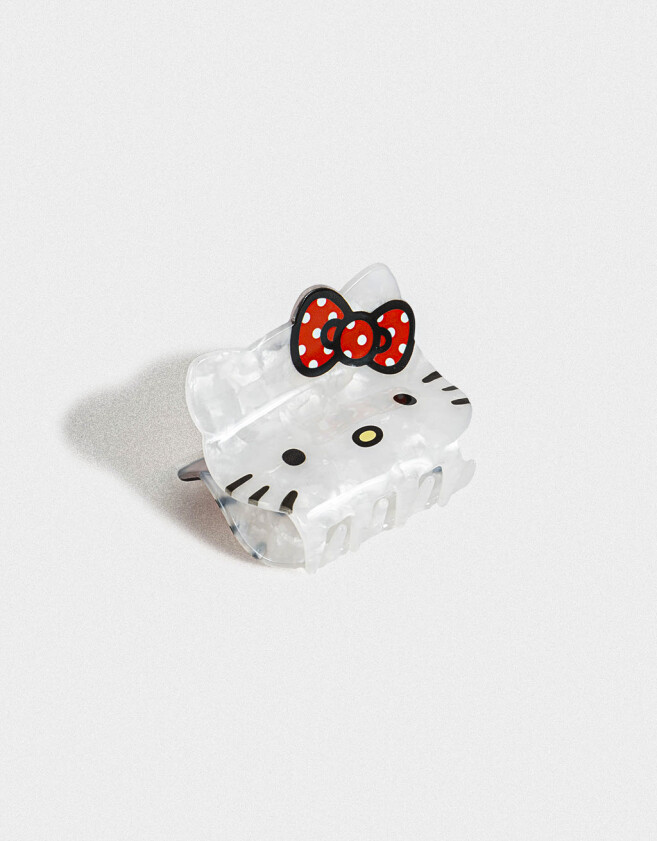 Hebillas Infantiles Licencias Broche Nacarado "hello Kitty" - Combinacion Multicolor
