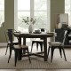 Silla Tolix Pack 4 unidades Metálica Vintage Asiento En Madera Negro