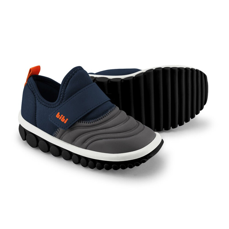 Championes Infantiles Bibi Roller 2.0 Azul Marino - Gris