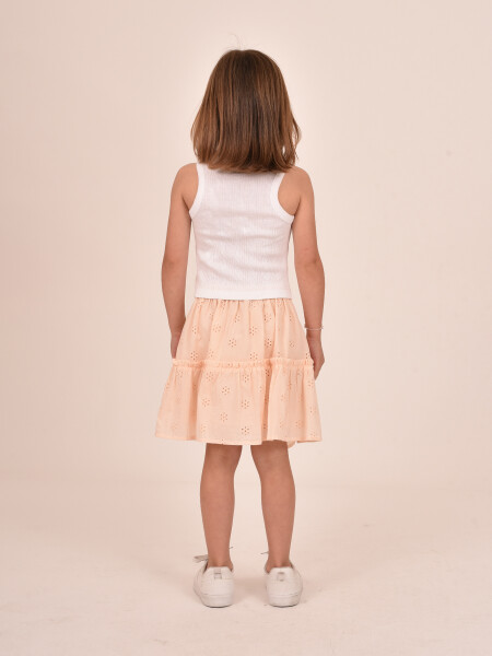 FALDA BRODERIE CORAL