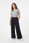 Pantalon palazzo tipo jogging liviano NEGRO