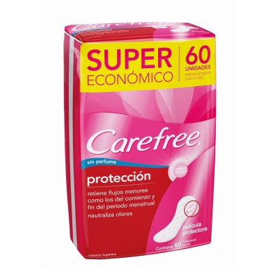 Protectores Diarios Carefree Protección Pack Ahorro X60 Protectores Diarios Carefree Protección Pack Ahorro X60