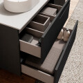 MUEBLE DE BAÑO ECONIC 120 CM NEGRO MATE CON ENCIMERA Mueble De Baño Econic 120 Cm Negro Mate Con Encimera