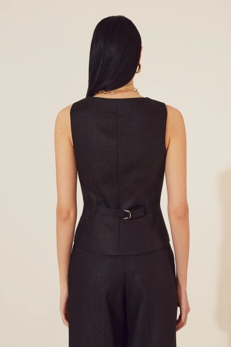 Chaleco Rosana Negro