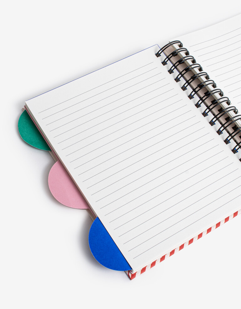 Agendas y Calendarios Planners Planner Dividido Tapa Dura Anillado. Cuenta Con 160 Hojas Rayadas, 53 Por Sección - Combinacion Multicolor