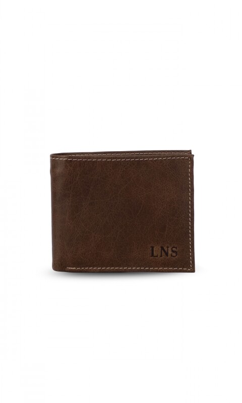 BILLETERA DE CUERO PLATÓN WHISKY