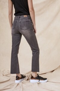 Flare Denim Gris