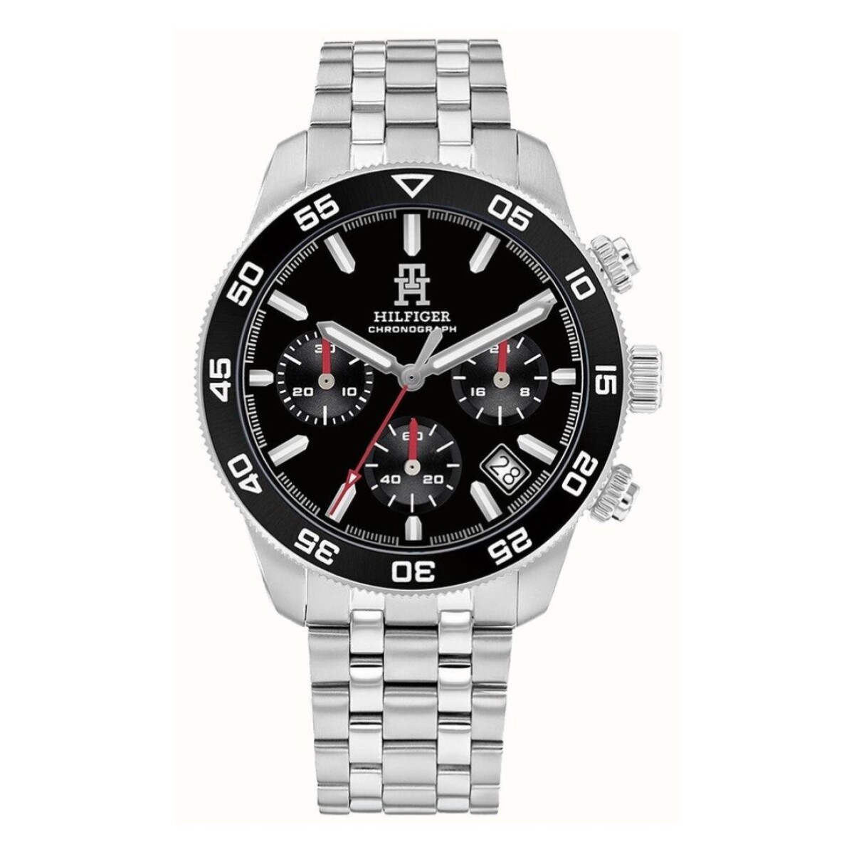 Reloj Tommy Hilfiger 1792156 para hombre con correa de acero - Negro 