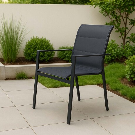 SILLA DE EXTERIOR ALUMINIO GRIS PORTOFINO