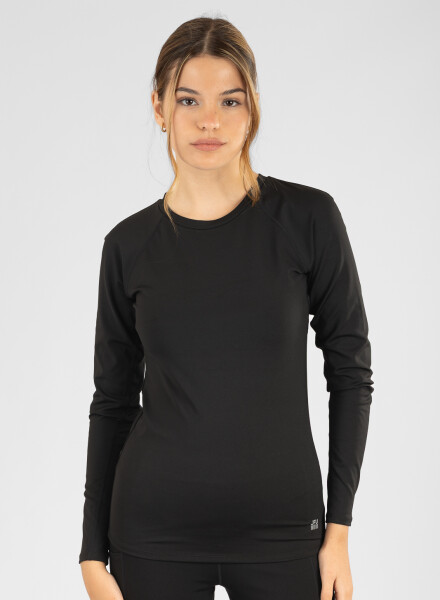 Remera manga larga fit Negro
