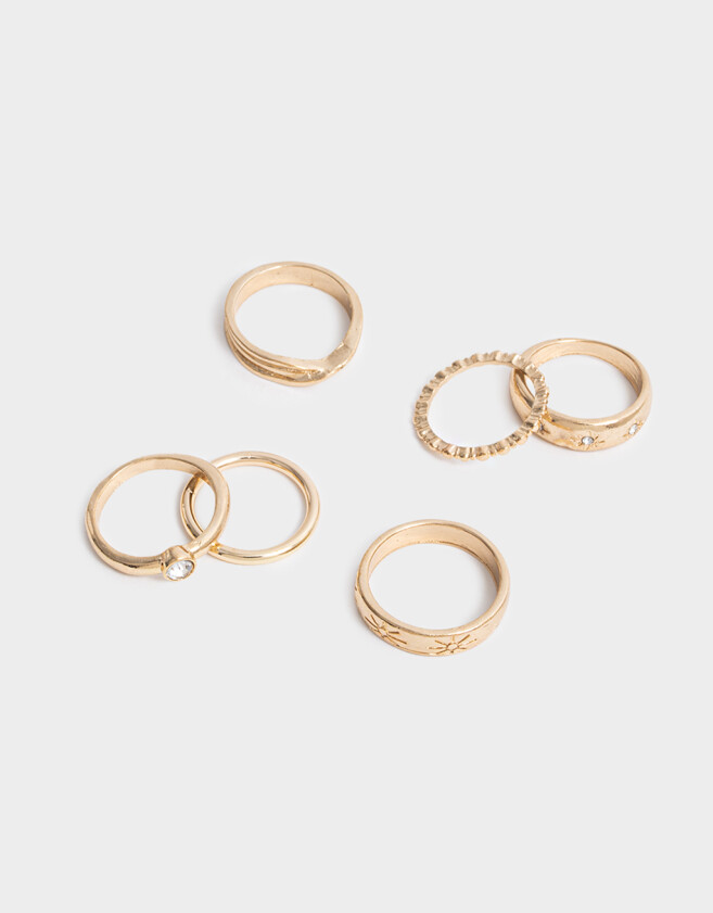 Sets Anillos Metal diferenciado Anillos Sets De Metal - Dorado