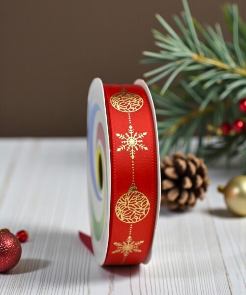 Cinta de regalo navidad 1.5cm*2.6m DISEÑO 6