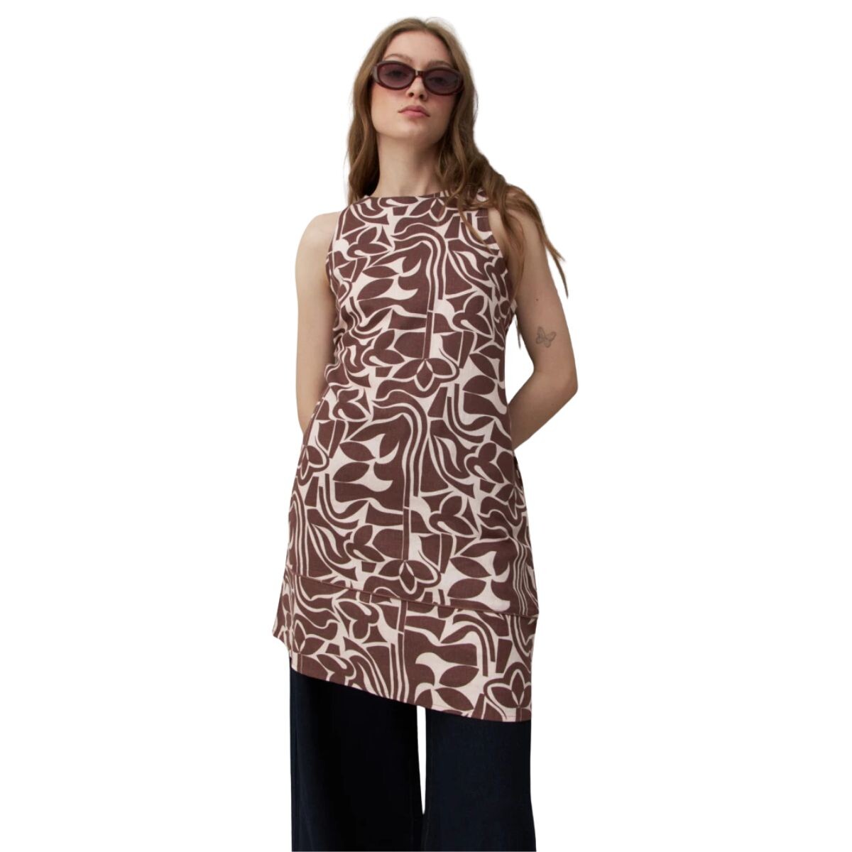 VESTIDO MARLON PRINT XS-XL - ROSA BEBE 