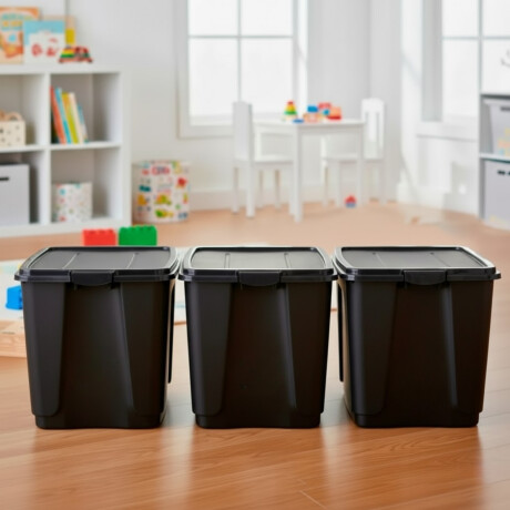 Set x3 Caja organizadora 65 lts NEGRO