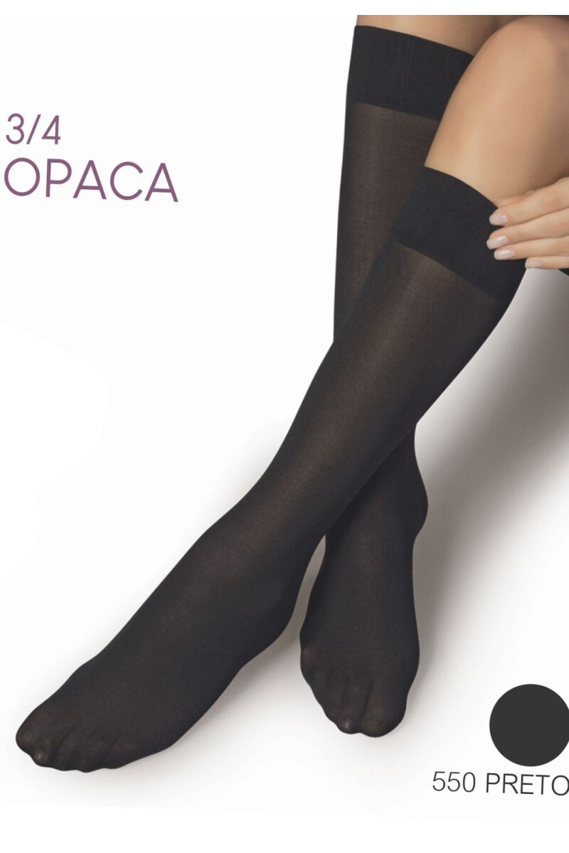 MEDIA 3/4 OPACA FIO 40 NEGRO