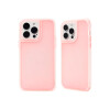 Protector iPhone 15 Pro rígido transparente color rosa Protector Iphone 15 Pro Rígido Transparente Color Rosa