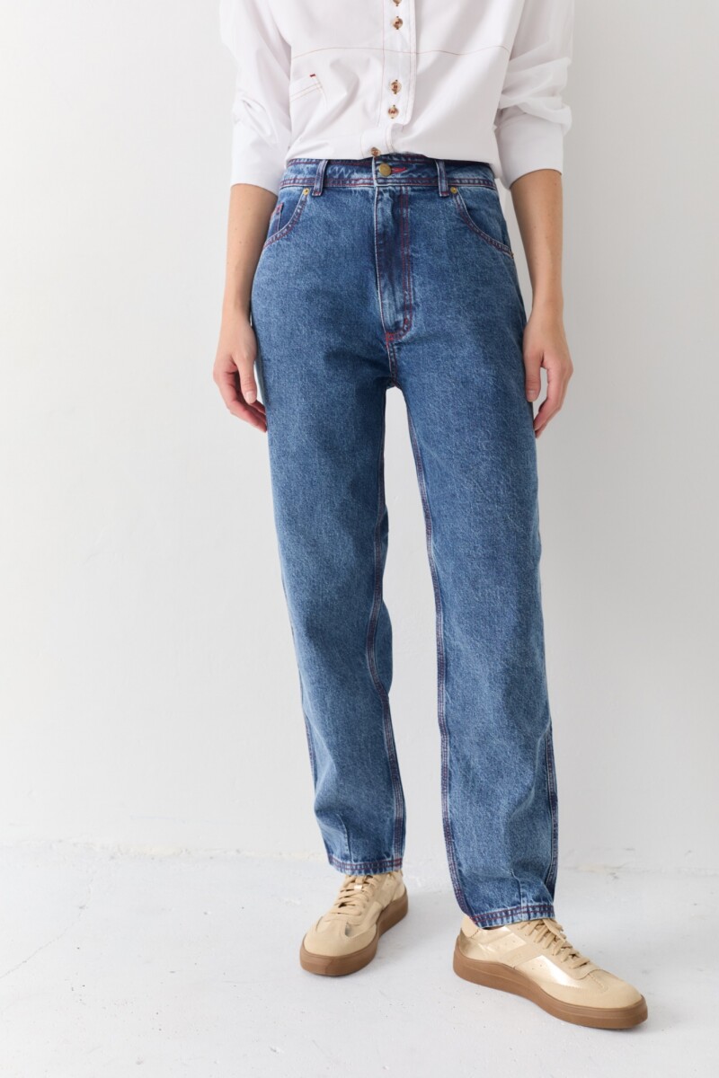 JEAN MOM FORTUNE Azul Claro