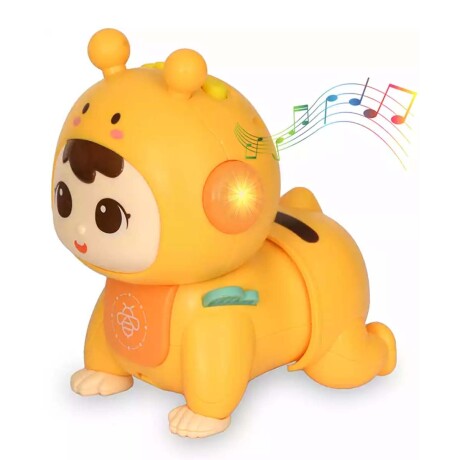 Muñeca Bebé Musical c/ Luz Juguete Estimulador Gateo Huanger Amarillo