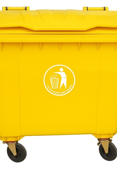 Contenedor De Residuos En Color Amarillo - 1100 Litros Contenedor De Residuos En Color Amarillo - 1100 Litros