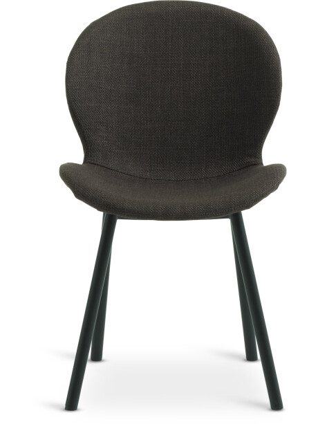 Silla de comedor GEVNINGE tela marrón osc/negro Silla de comedor GEVNINGE tela marrón osc/negro