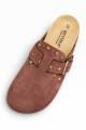Zueco Bettina con tachas BT408 Marron
