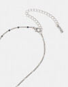 Cadena Corta con Dije Acrilico Collar Con Dije De Acrílico - Plateado Rodio