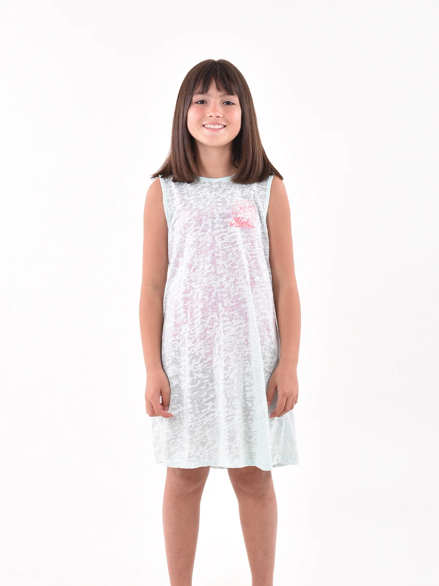 VESTIDO SURFER - CELESTE 