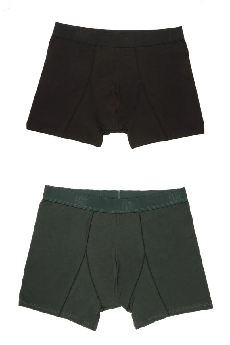 Pack x2 Boxer Liso - NE/VE 