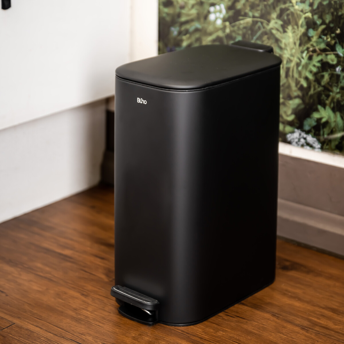 Tacho cesto de basura 16L rectangular con tapa a pedal 