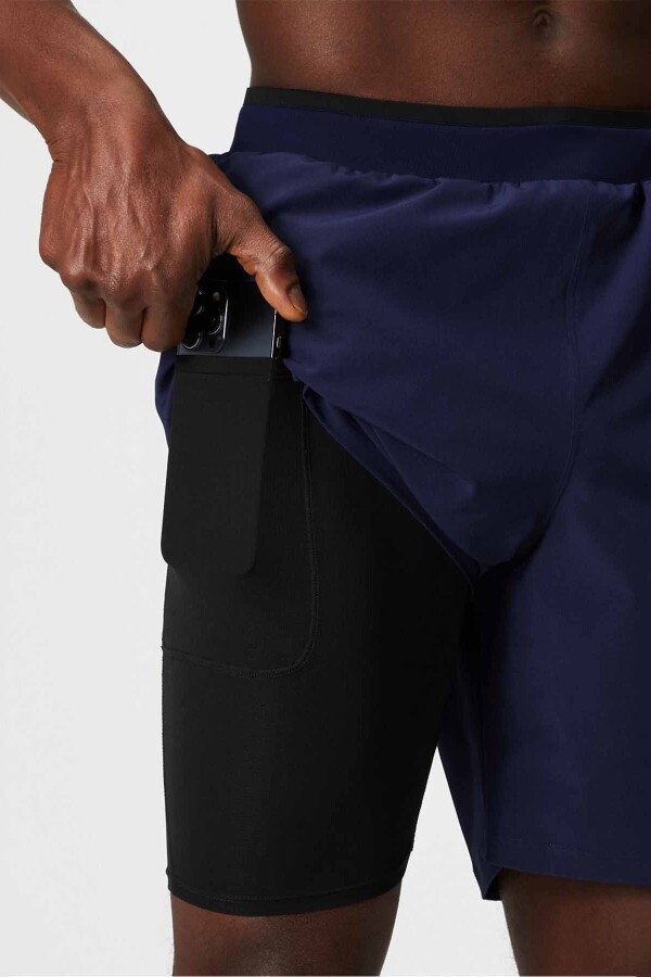 Short Con Malla The Fundamental Short II Lined 7" Hombre Deep Navy
