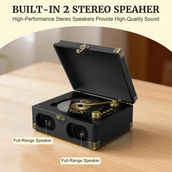 Reproductor De Cd Retroaudio C7 Con Altavoces Y Bluetooth REPRODUCTOR DE CD C/BLUETOOTH RECA C7