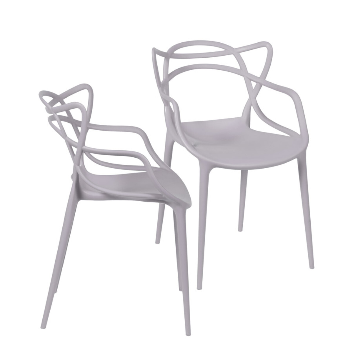 Kit 2x Sillas Solna Polipropileno - Beige 