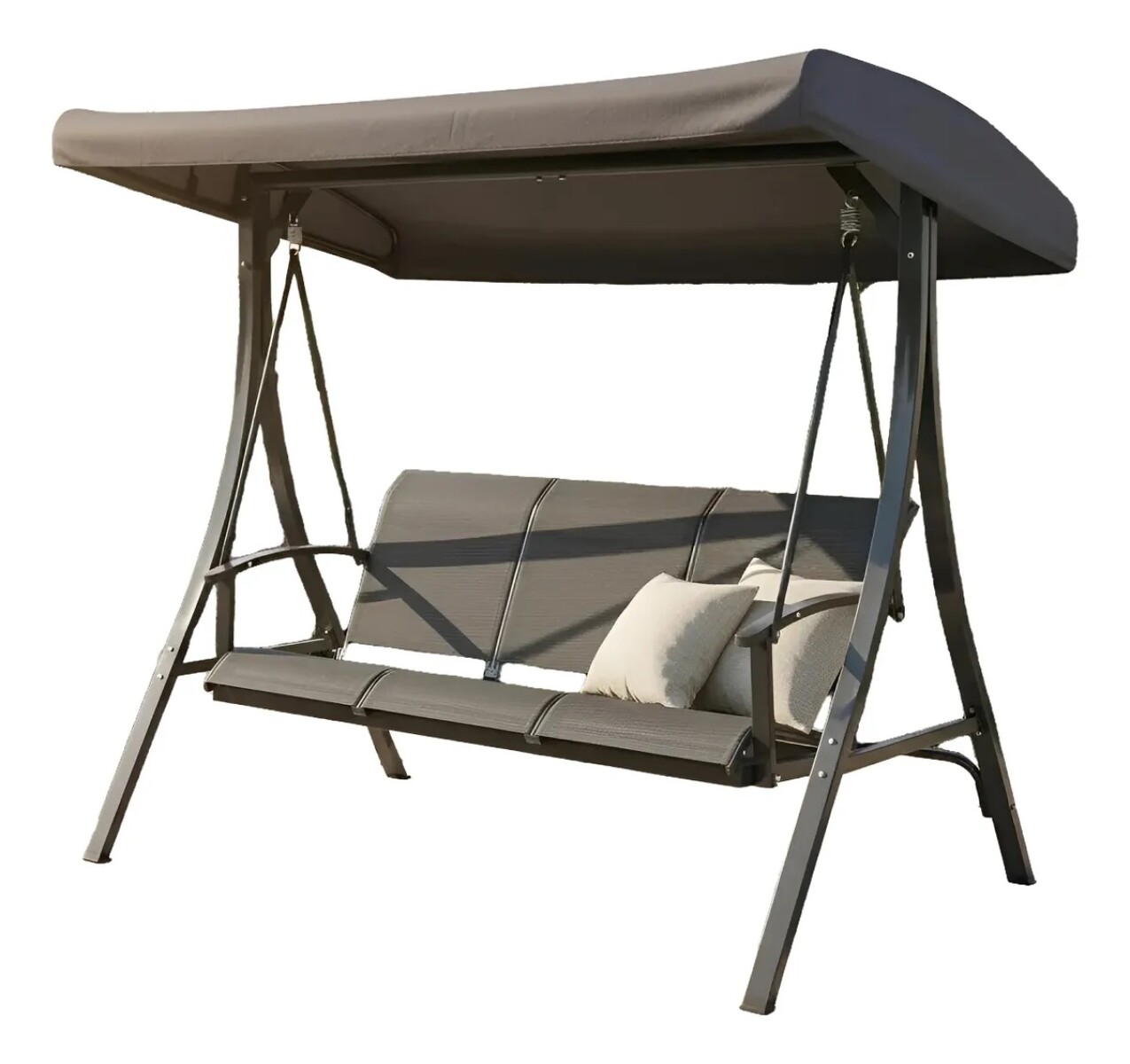 HAMACA DE JARDIN CON TECHO GRIS N8017 