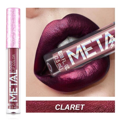 Labial líquido metalizado Claret