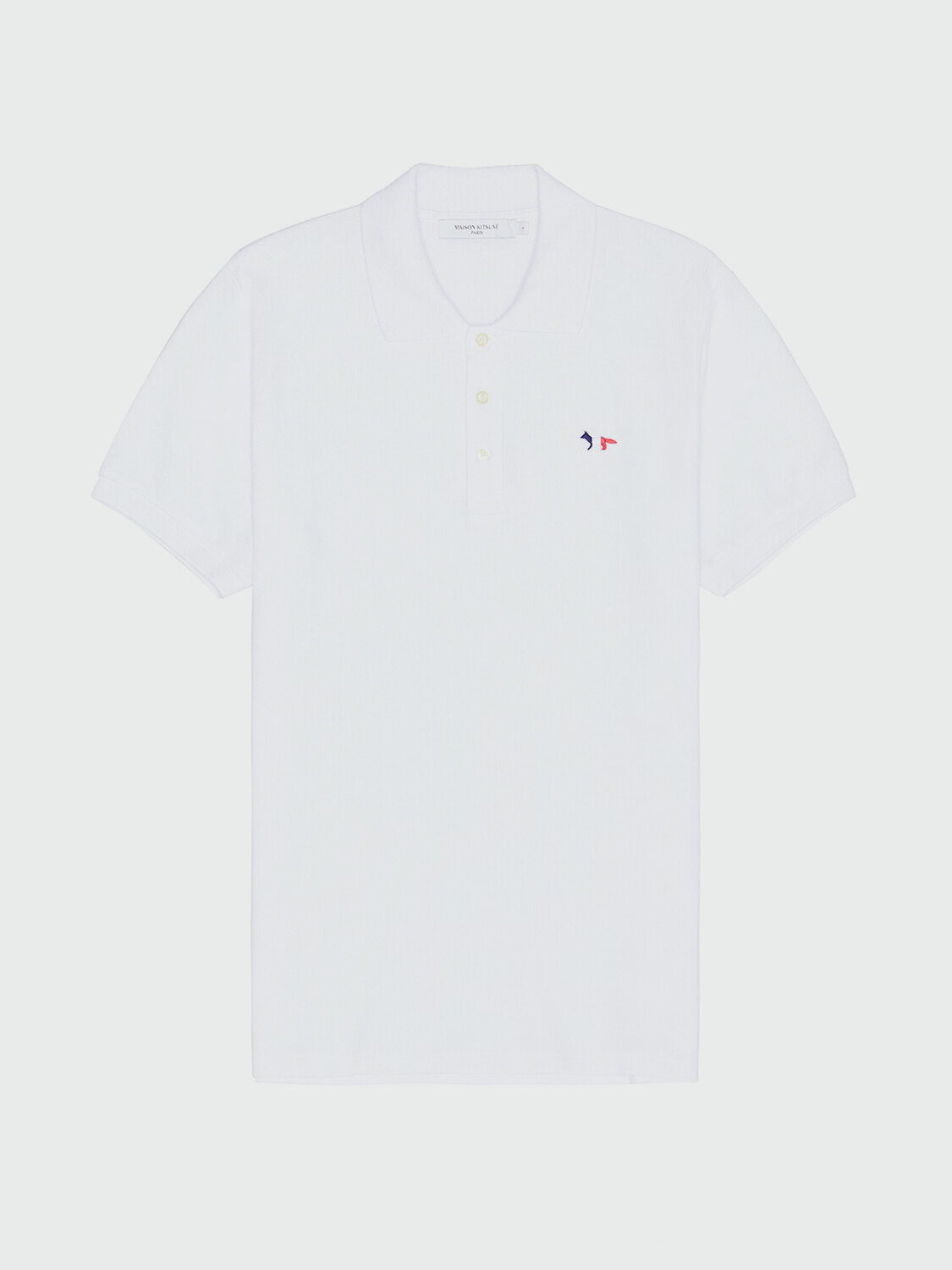 Remera estilo polo de algodón Celeste