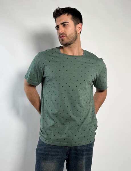 Remera estampada Charly Verde