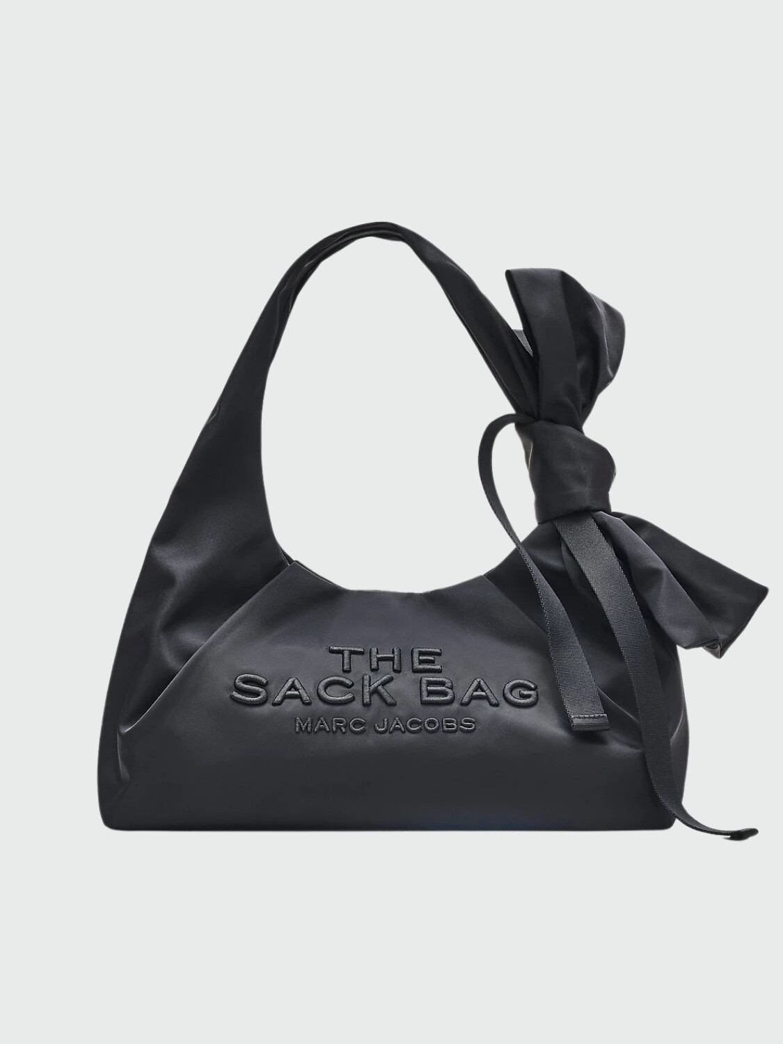 THE BOW NYLON SACK BAG Negro