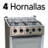 Cocina Combinada James C-205 B PLATEADO