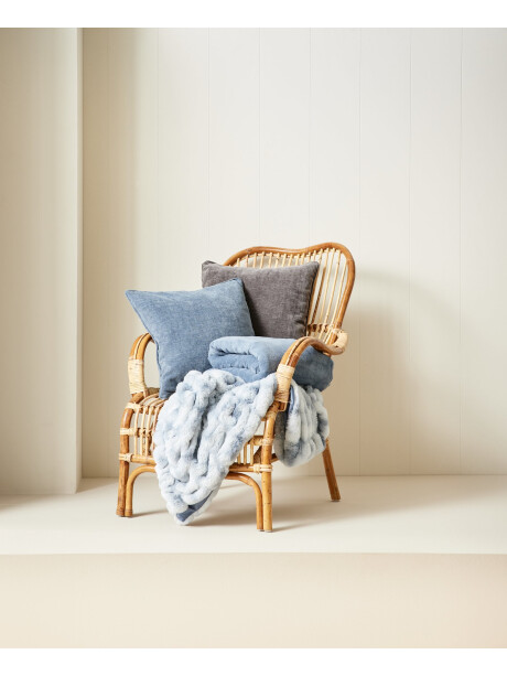 Almohadón HORNFIOL 45x45 chenille azul Almohadón HORNFIOL 45x45 chenille azul