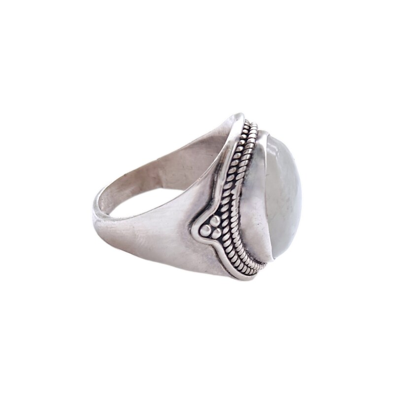 Anillo Oval-Plata 925-Piedra Luna-AN3108 conpiedra