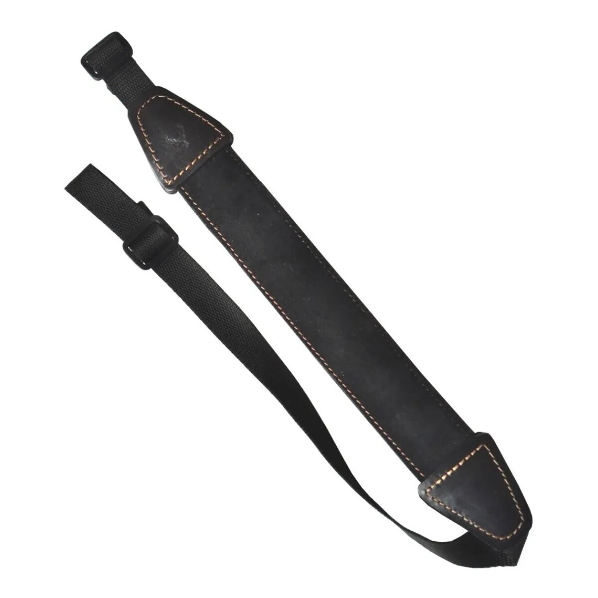 CORREA P/RIFLE 95X5cm C/NEGRO CUERO/NEOPRENO.- 