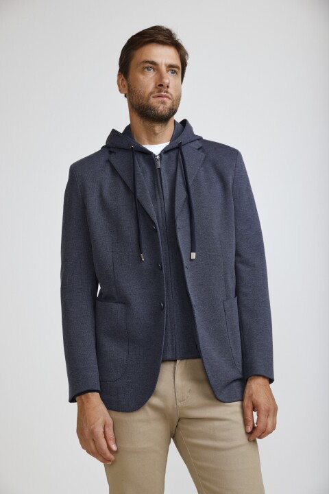 Blazer Boggiani Con Capucha NAVY